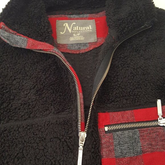 Women's NATURAL REFECTION Hoodies & Sweatshirts Size S Black / Red - Picture 6 of 8